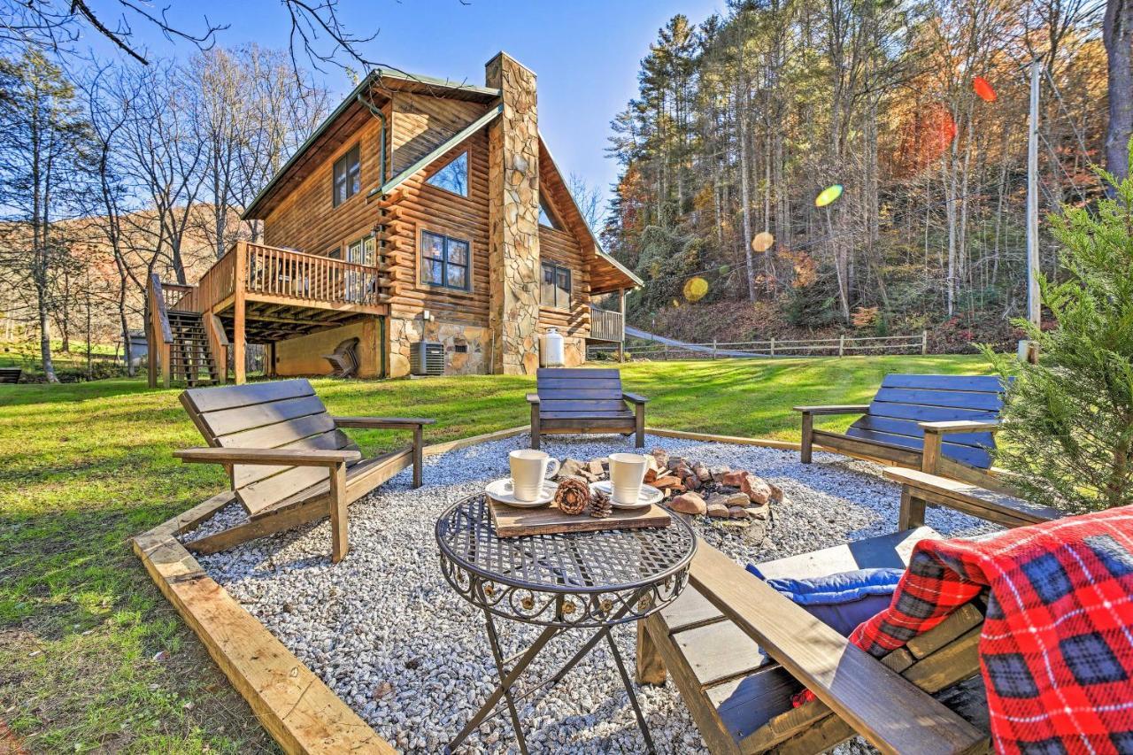 Creekside Bryson City Cabin With Private Hot Tub Villa Eksteriør billede